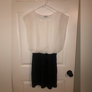 White & Black Dress